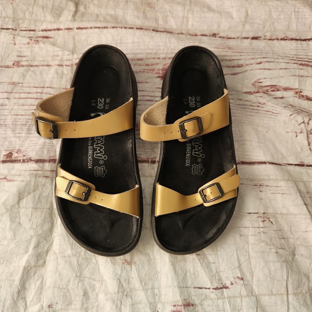 Tatami by Birkenstock 2 Strap Leather Sandal Size 36